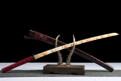 Alternative view of Fleeting Phoenix - Håndlaget Katana av 1045 karbonstål