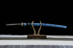 Azure Storm - Håndlaget Katana av 1065 karbonstål