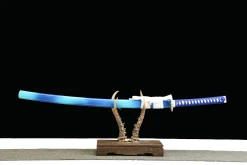 Blue Flame - Håndlaget Katana av 1065 karbonstål