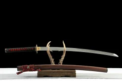 Alternative view of Crimson Claw - Håndlaget Katana av 1065 karbonstål