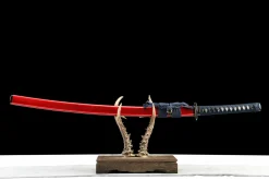 Crimson Edge - Håndlaget Katana av 1065 karbonstål