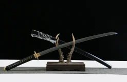Alternative view of Dragon's Roar - Håndlaget Katana av 1065 karbonstål