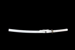 Hvit Huggtann - Håndlaget Katana av 1065 karbonstål