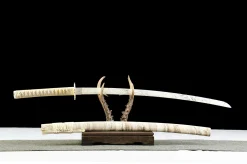 Alternative view of Jade Cold Edge - Håndlaget Katana av 1065 karbonstål