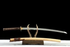 Alternative view of Jade Radiance - Håndlaget Katana av 1065 karbonstål