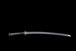 Alternative view of Spiraltann - Håndlaget Katana av 1065 karbonstål