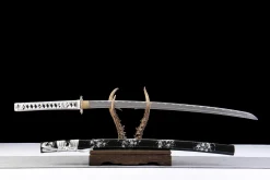 Alternative view of Steel Fire - Håndlaget Katana av 1065 karbonstål