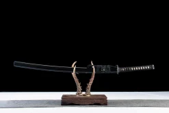 Alternative view of Tre Sypresvokter - Håndlaget Katana av 1065 karbonstål