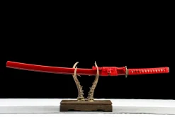 Vermilion Edge - Håndlaget Katana av 1065 karbonstål