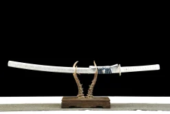 White Jade - Håndlaget Katana av 1065 karbonstål