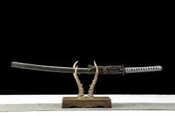 Hollow Blue - Håndlaget Katana av 65Mn Spring Steel