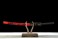 Scarlet Phantom - Håndlaget Katana av 65Mn Spring Steel