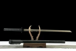 Alternative view of Reaper Straight - Håndlaget Katana av High Carbon Steel