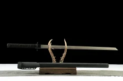 Alternative view of Reaper Straight - Håndlaget Katana av High Carbon Steel