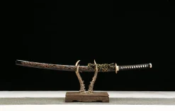 Obsidian Dragon Soul - Håndlaget Katana av Premium Damaskusstål