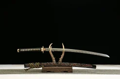 Alternative view of Obsidian Dragon Soul - Håndlaget Katana av Premium Damaskusstål