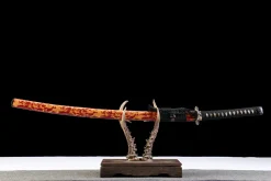 Golden Crimson Wave - Håndlaget Katana av Sanmai laminert stål
