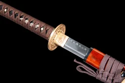 Blodssandel - Håndlaget Katana av T10 verktøystål