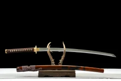 Alternative view of Flame Blade - Håndlaget Katana av T10 verktøystål