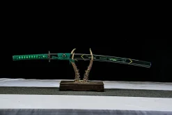 Alternative view of Jade Shadow - Håndlaget Katana av T10 verktøystål