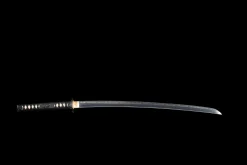 Alternative view of Karmosinrød Kirsebær - Håndlaget Katana av T10 verktøystål