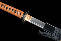 Snø-Måne-Blomst - Håndlaget Katana av T10 verktøystål
